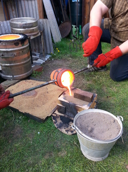 Pic of HELF Iron pour